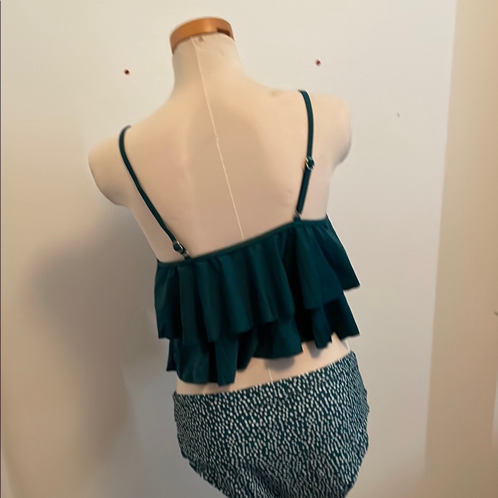 Teal Ruffled Bikini Set - Picture 2 of 2